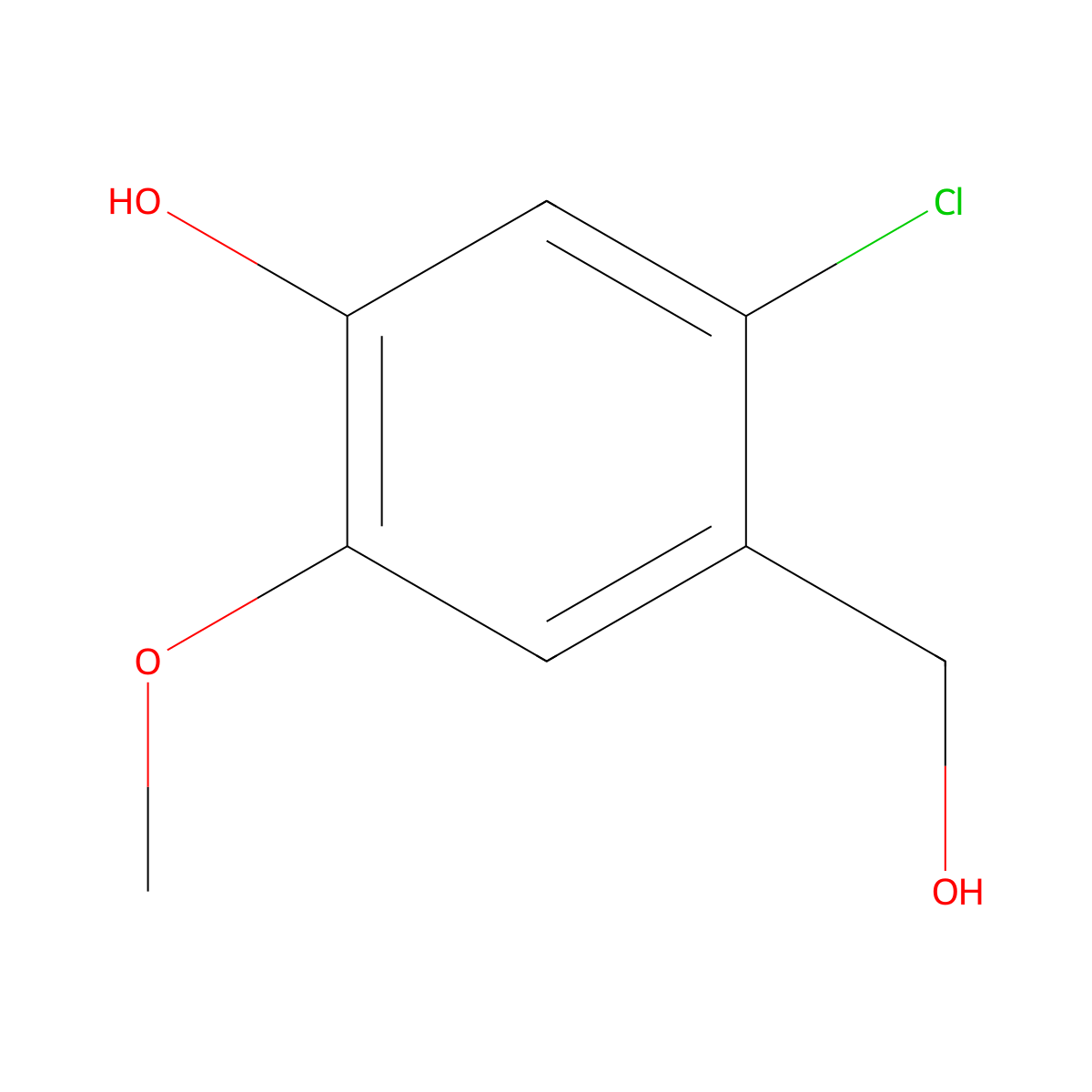 6-Chlorovanillyl alcohol molecular structure, CAS 18268-77-4