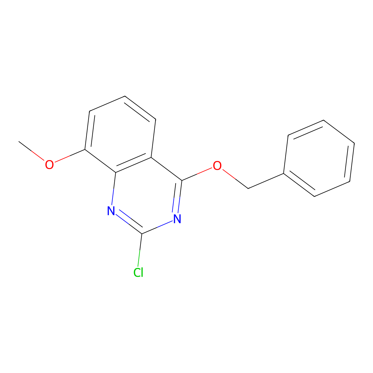 4-(Benzyloxy)-2-chloro-8-methoxyquinazoline molecular structure, CAS 1826800-96-7