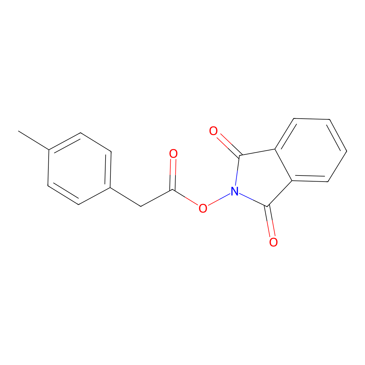 1,3-dioxo-2,3-dihydro-1H-isoindol-2-yl 2-(4-methylphenyl)acetate molecular structure, CAS 1826895-07-1