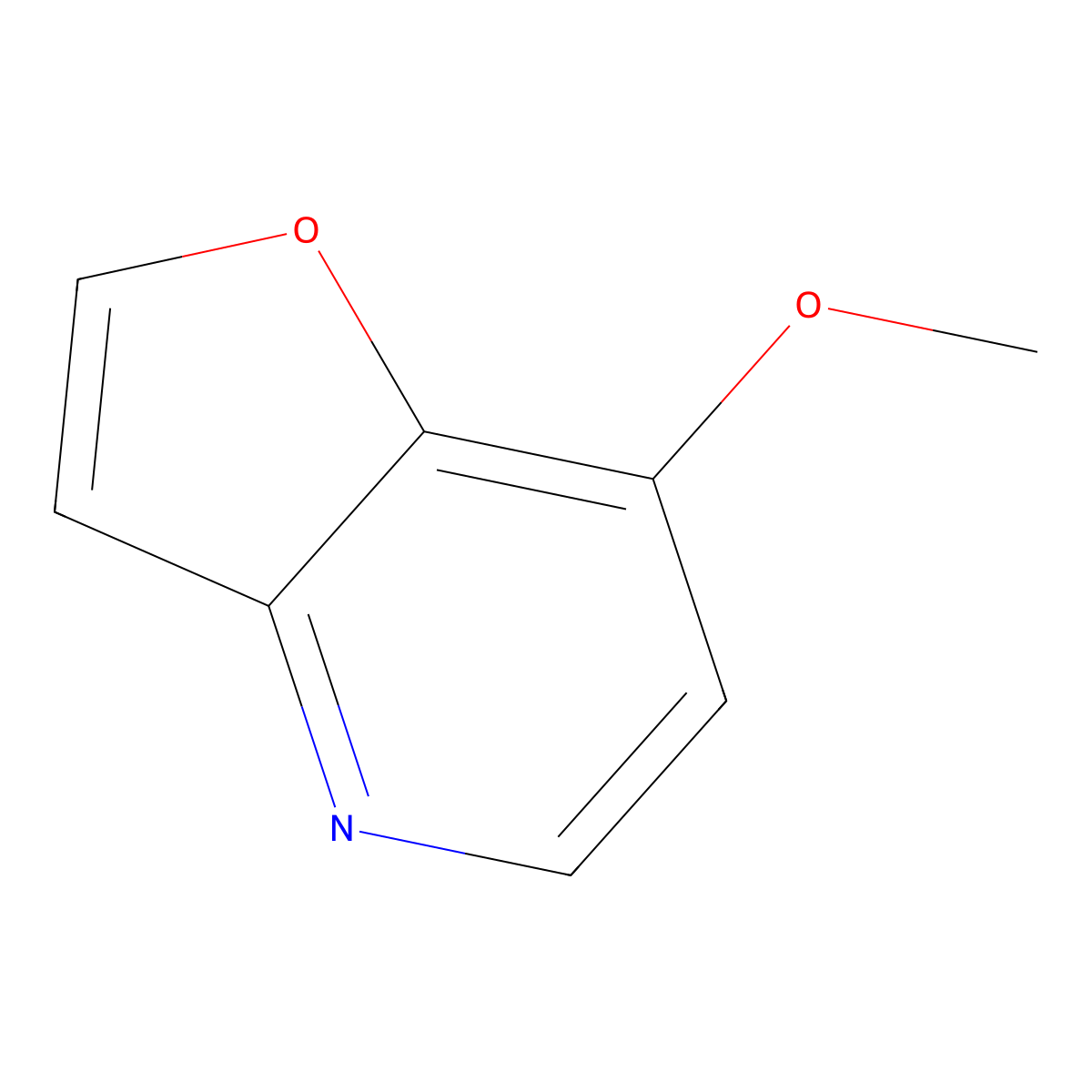 7-Methoxyfuro[3,2-b]pyridine molecular structure, CAS 182691-78-7
