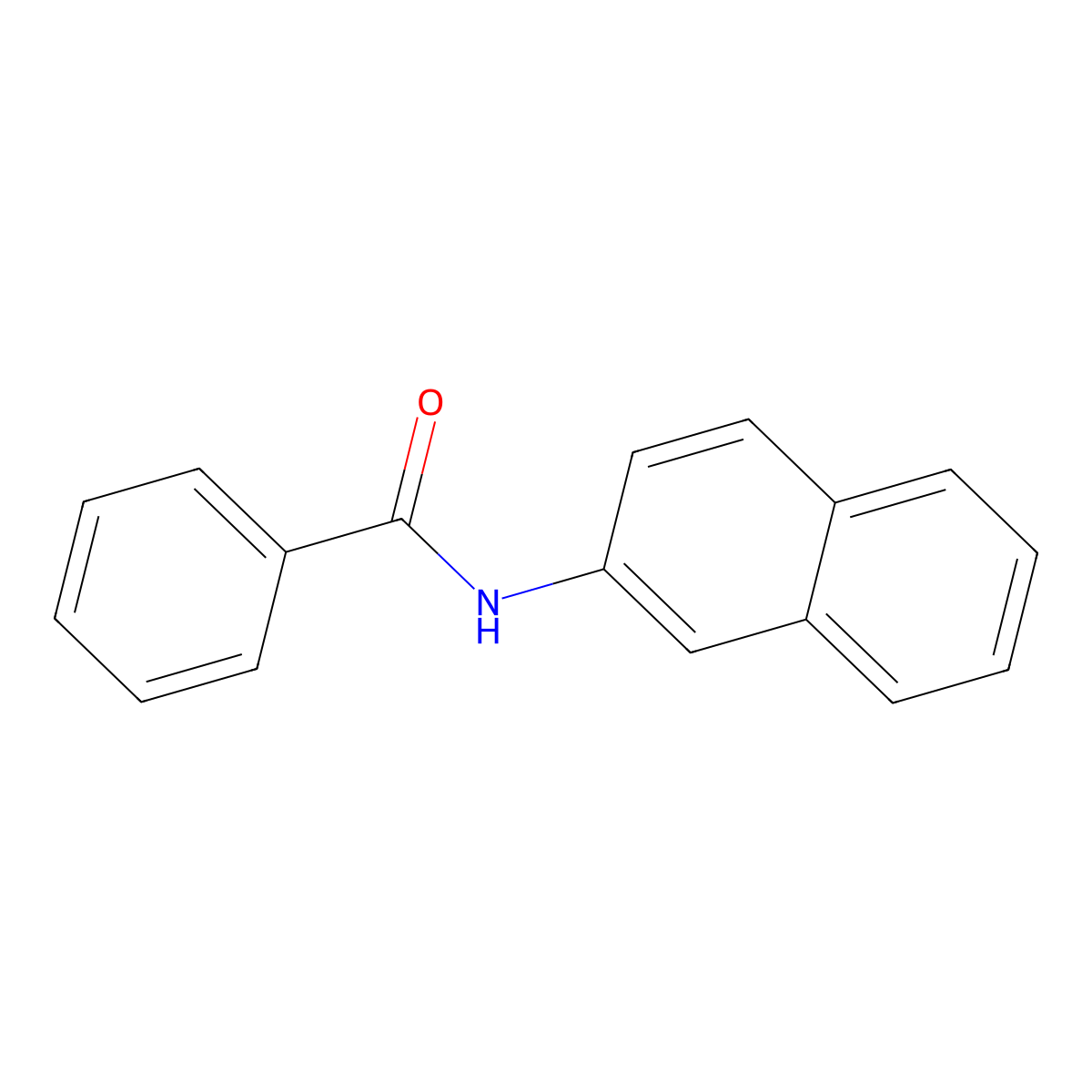 N-2-Naphthylbenzamide molecular structure, CAS 18271-22-2