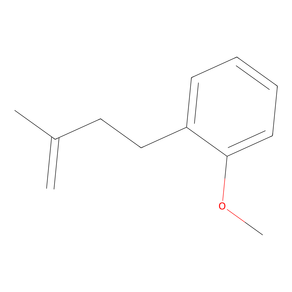 4-(2-Methoxyphenyl)-2-methyl-1-butene molecular structure, CAS 18272-85-0
