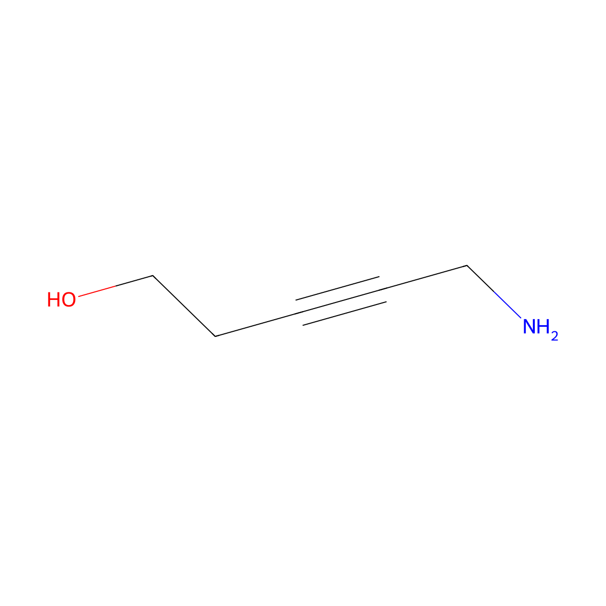 5-Aminopent-3-yn-1-ol molecular structure, CAS 182741-35-1