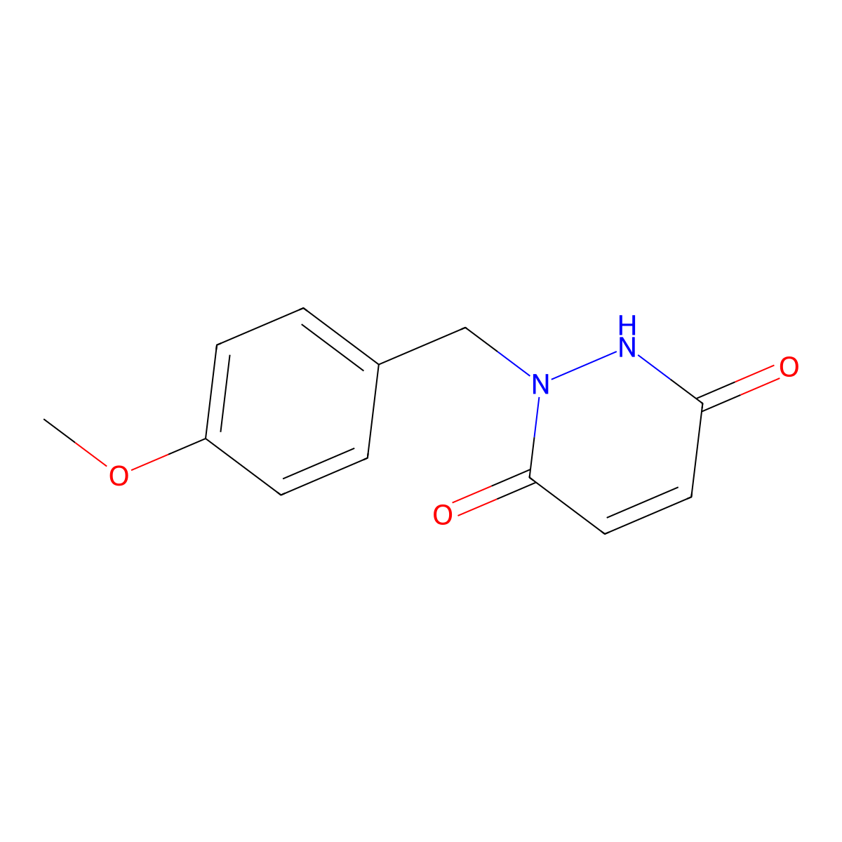 1-[(4-Methoxyphenyl)methyl]-1,2,3,6-tetrahydropyridazine-3,6-dione molecular structure, CAS 1828-86-0