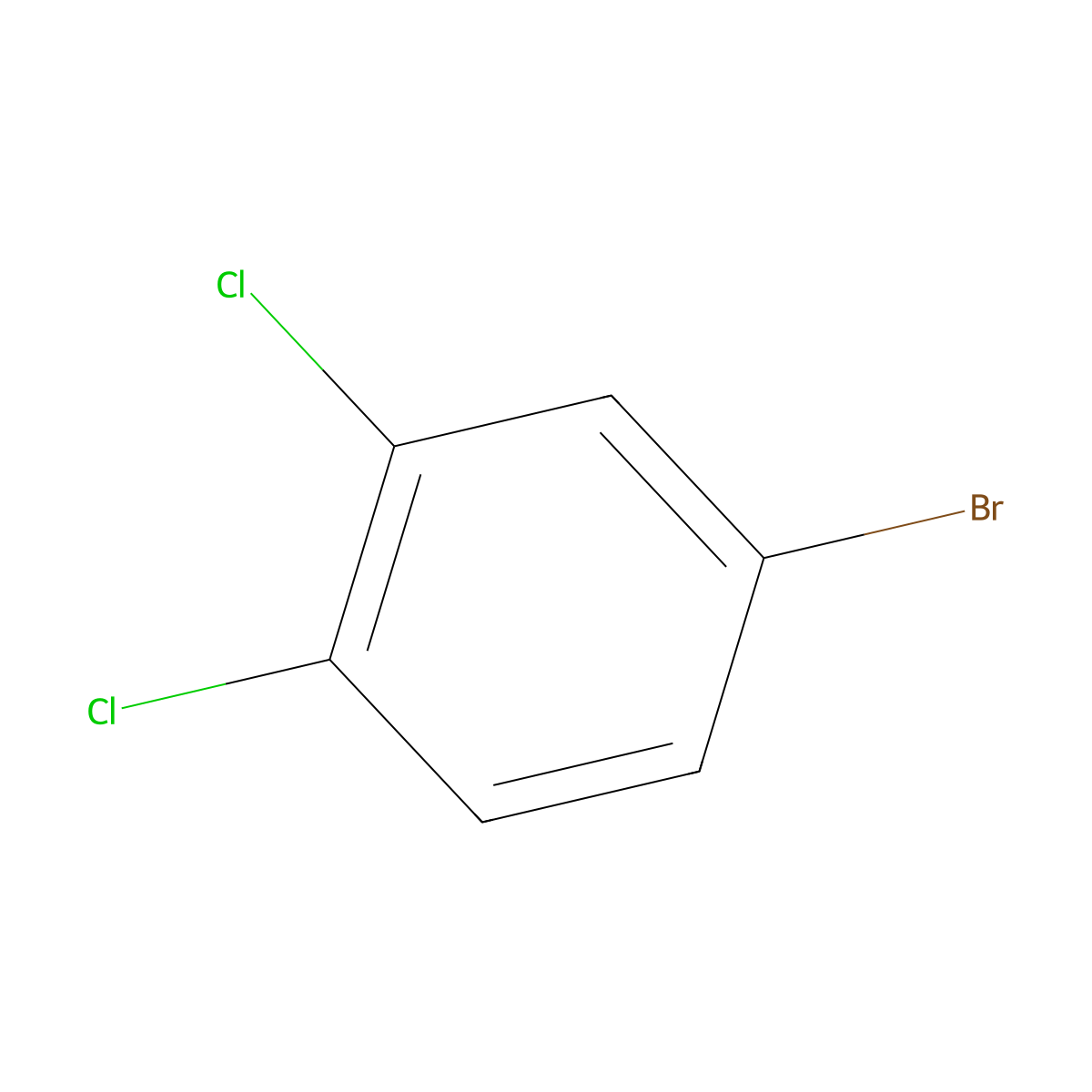 4-Bromo-1,2-dichlorobenzene molecular structure, CAS 18282-59-2