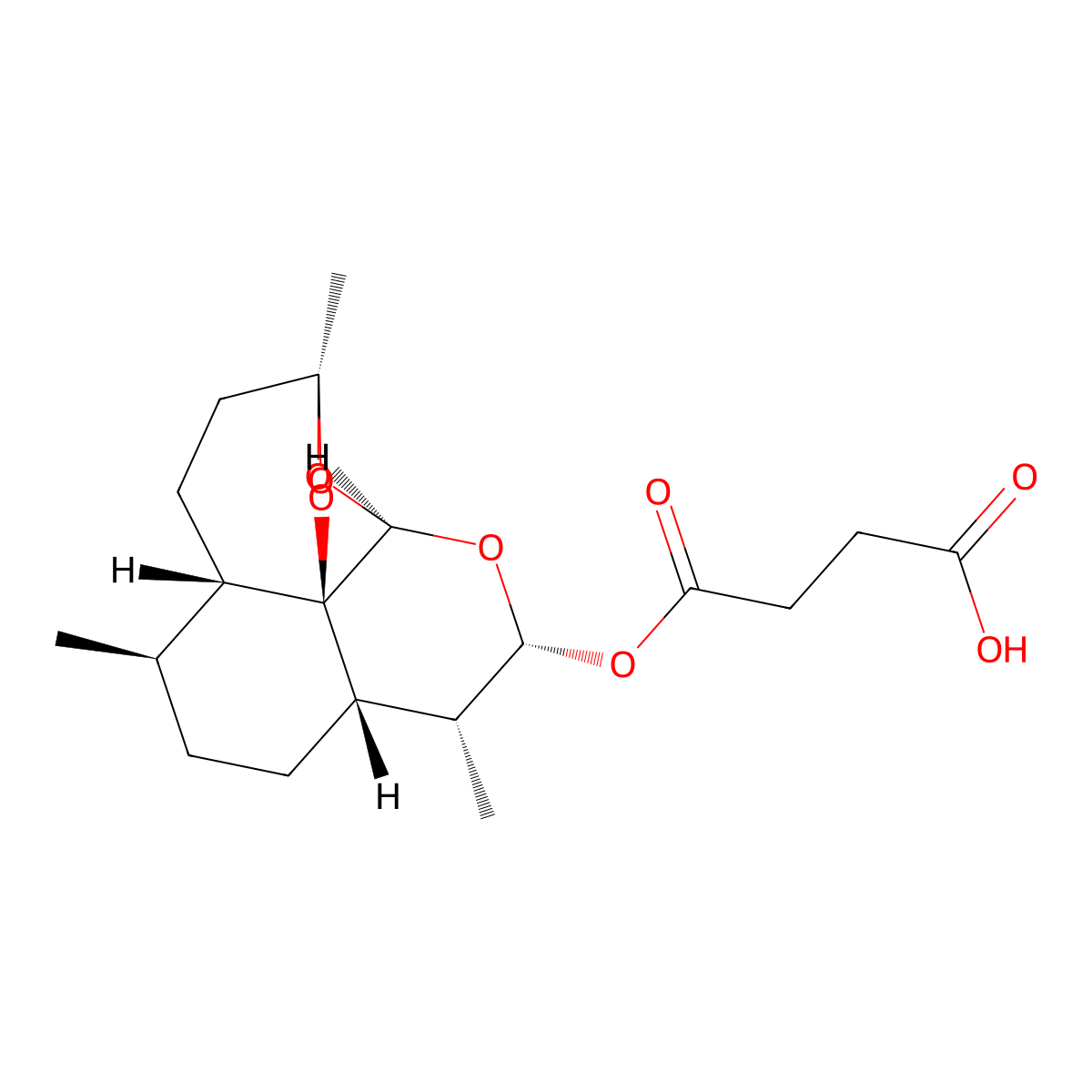 beta-Artesunate molecular structure, CAS 182824-33-5