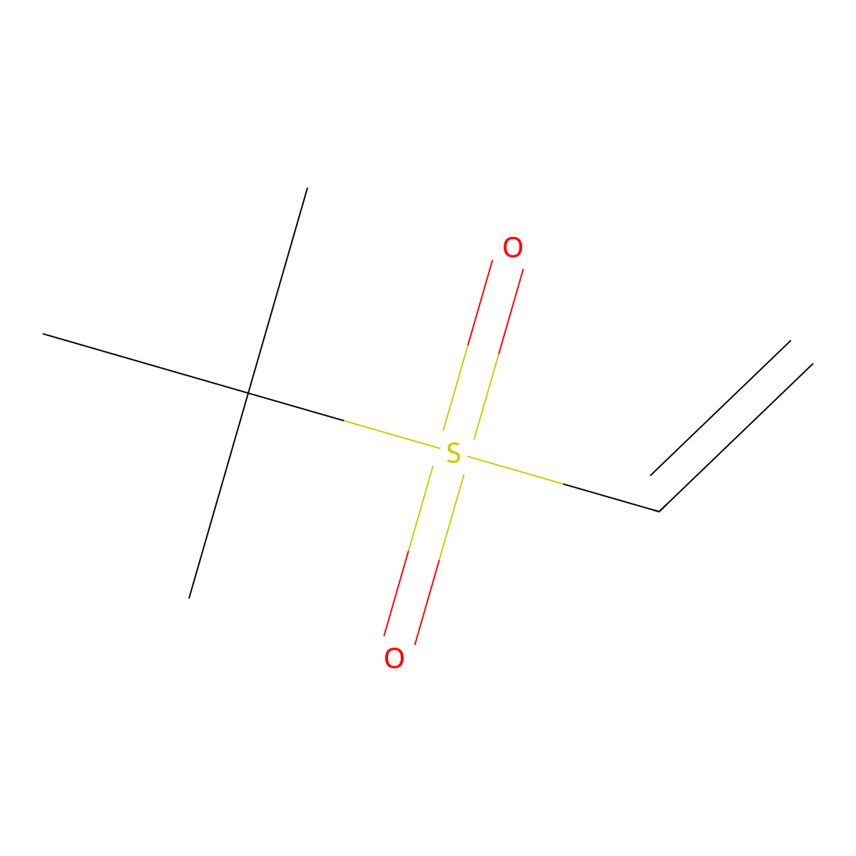 2-(Ethenesulfonyl)-2-methylpropane molecular structure, CAS 18288-23-8