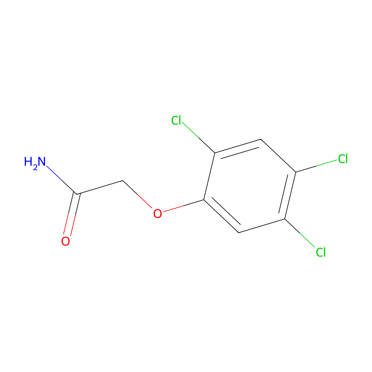 2-(2,4,5-Trichlorophenoxy)acetamide molecular structure, CAS 18288-24-9