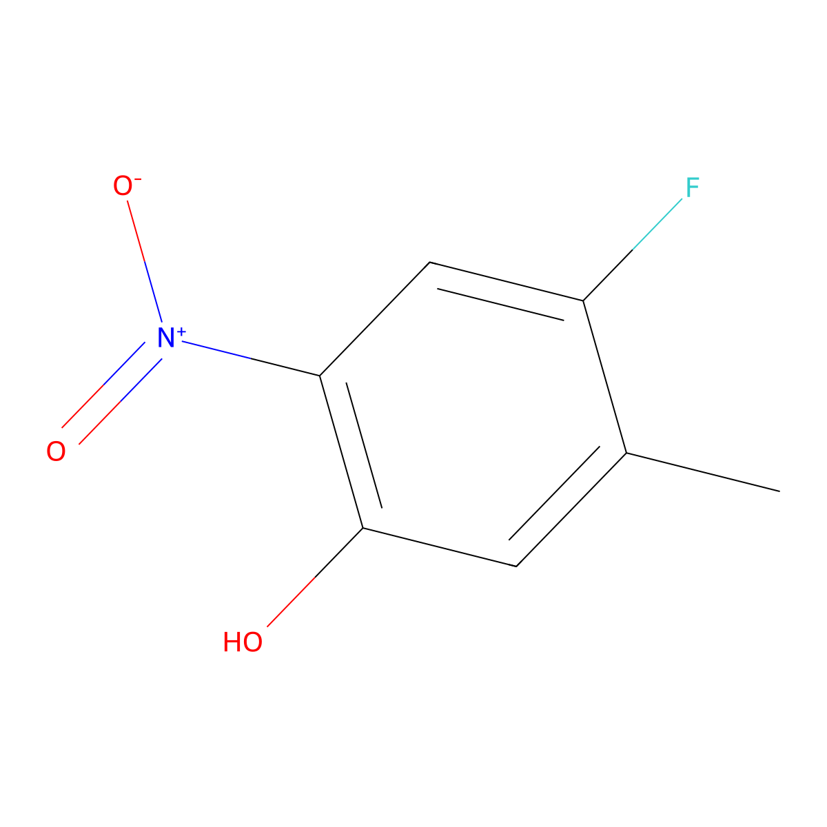 4-Fluoro-5-methyl-2-nitrophenol molecular structure, CAS 182880-62-2