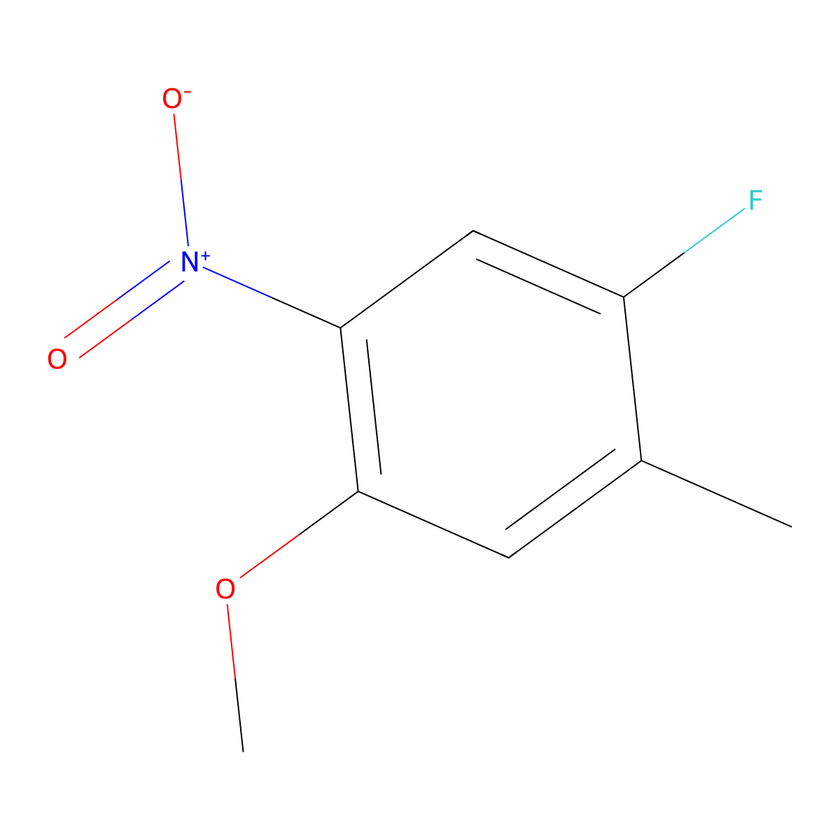 4-Fluoro-5-methyl-2-nitroanisole molecular structure, CAS 182880-71-3