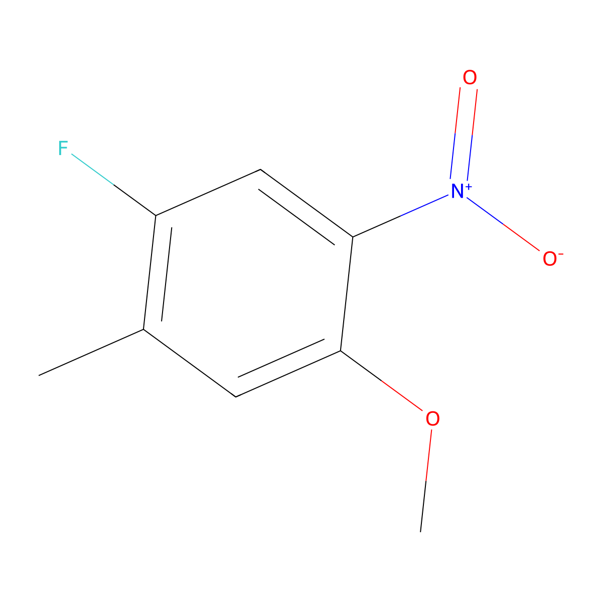 4-Fluoro-5-methyl-2-nitroanisole molecular structure, CAS 182880-71-3