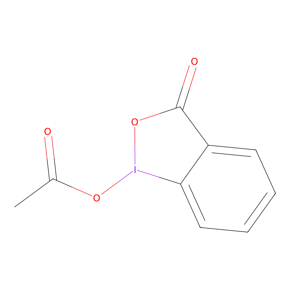 1-Acetoxy-1,2-benziodoxol-3-one molecular structure, CAS 1829-26-1