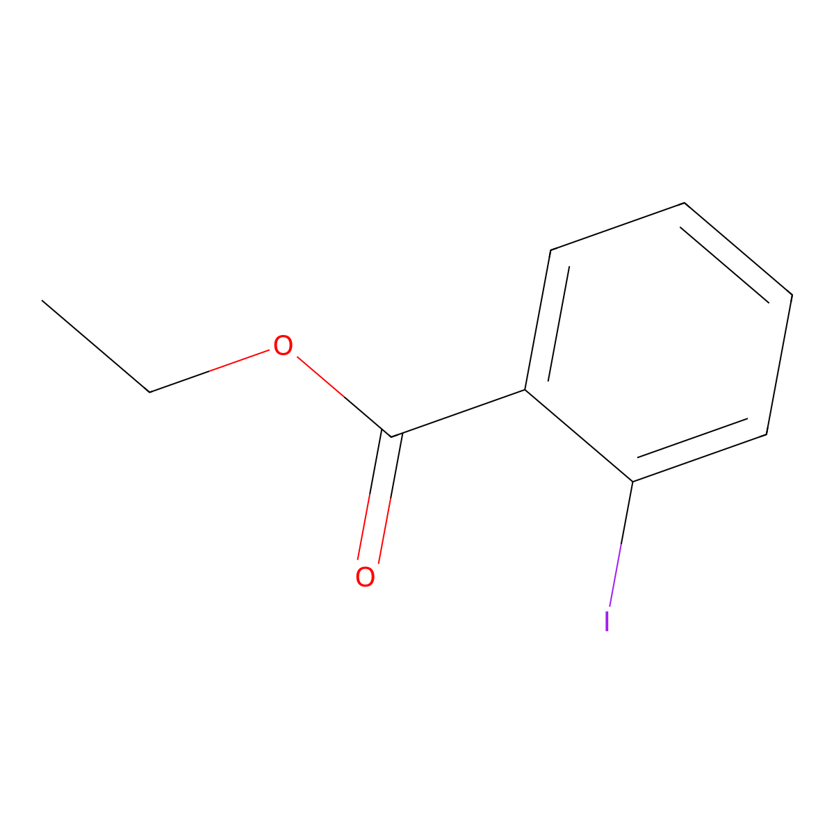 Ethyl 2-iodobenzoate molecular structure, CAS 1829-28-3