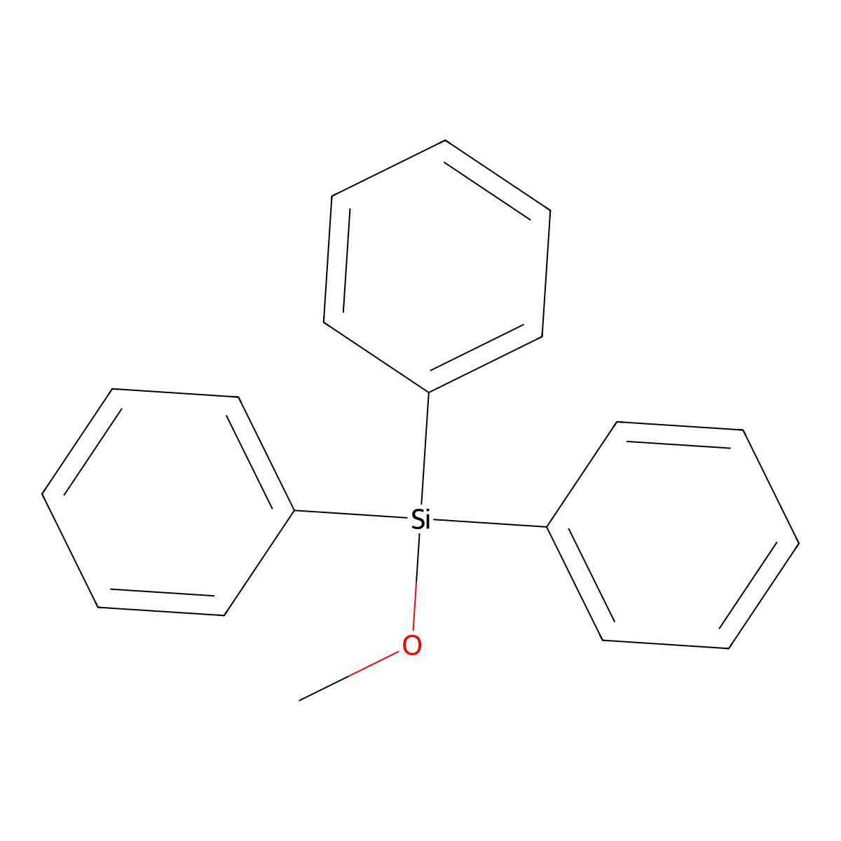 Methoxytriphenylsilane molecular structure, CAS 1829-41-0