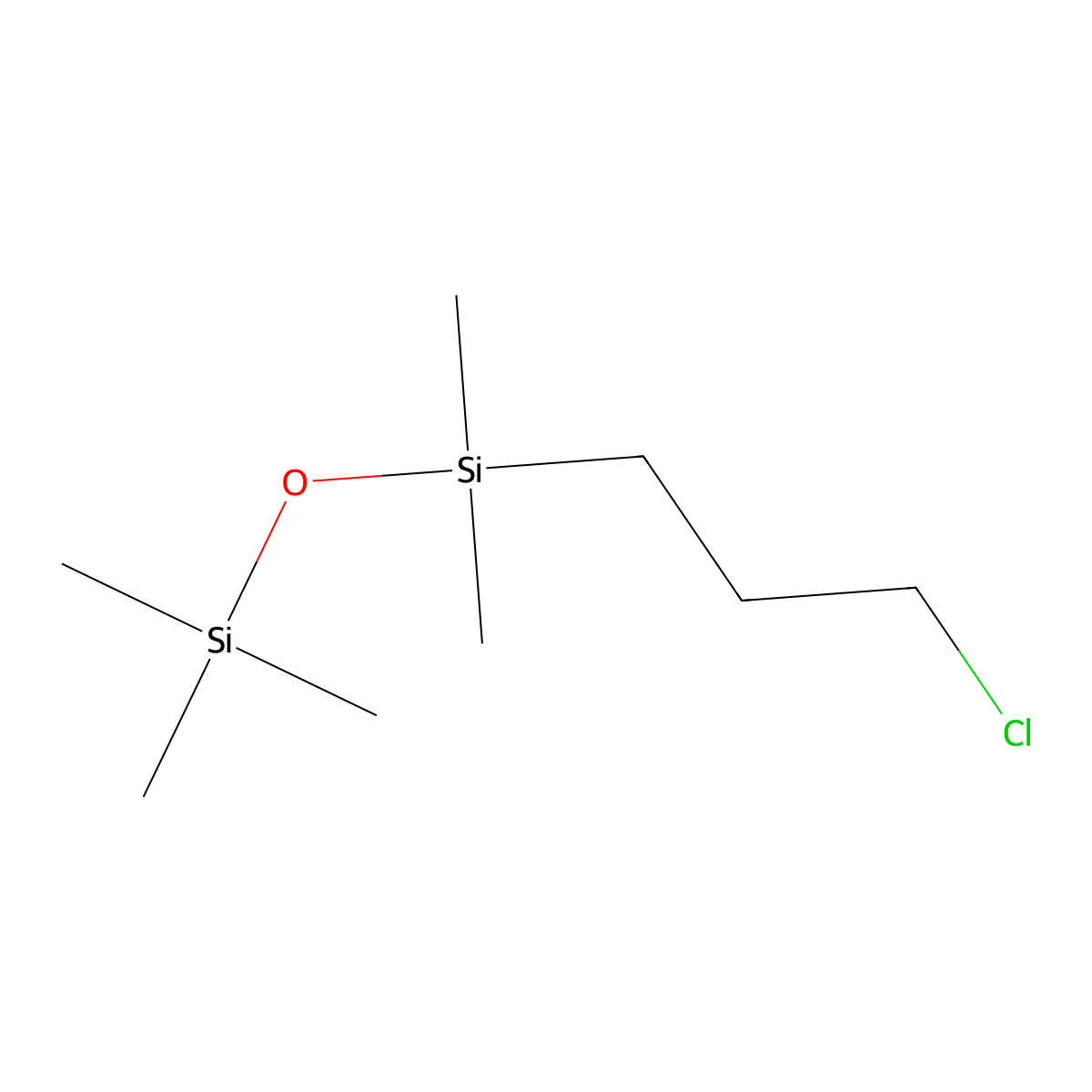1-(3-Chloropropyl)-1,1,3,3,3-pentamethyldisiloxane molecular structure, CAS 18291-27-5