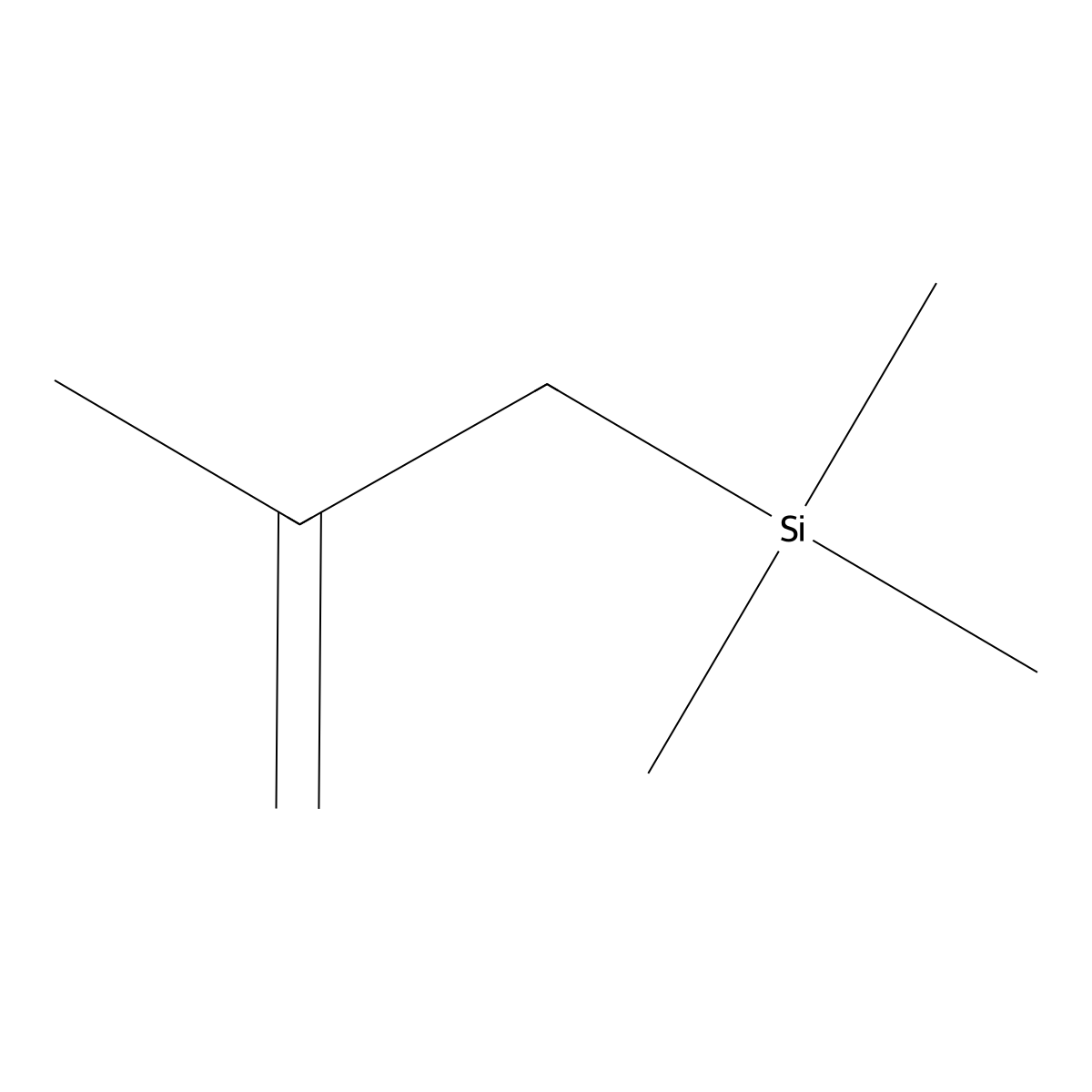 Methallyltrimethylsilane molecular structure, CAS 18292-38-1