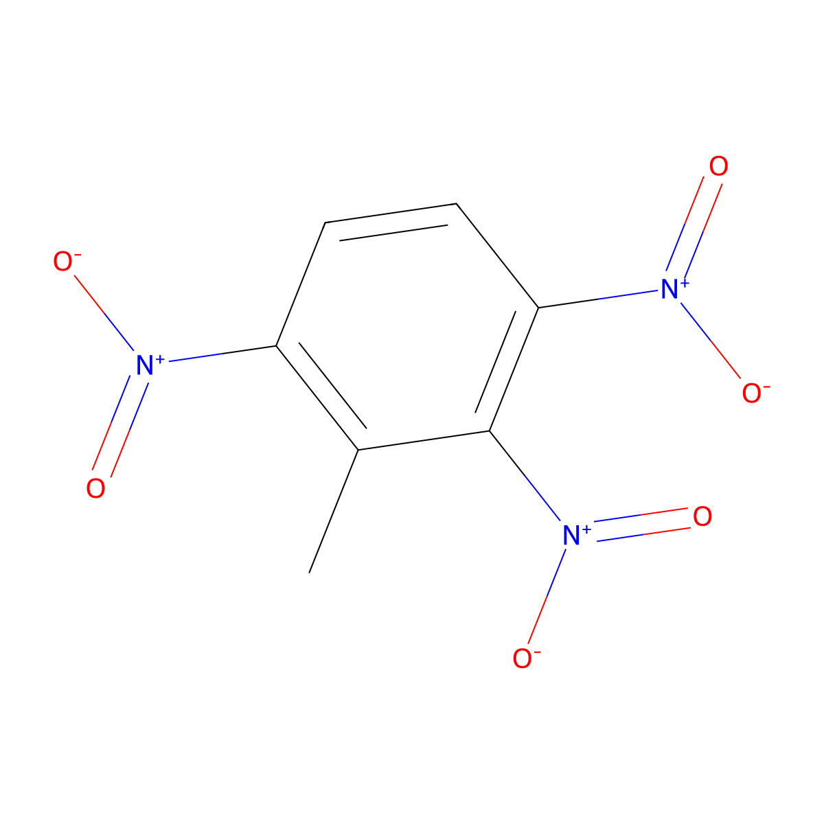 2,3,6-Trinitrotoluene molecular structure, CAS 18292-97-2