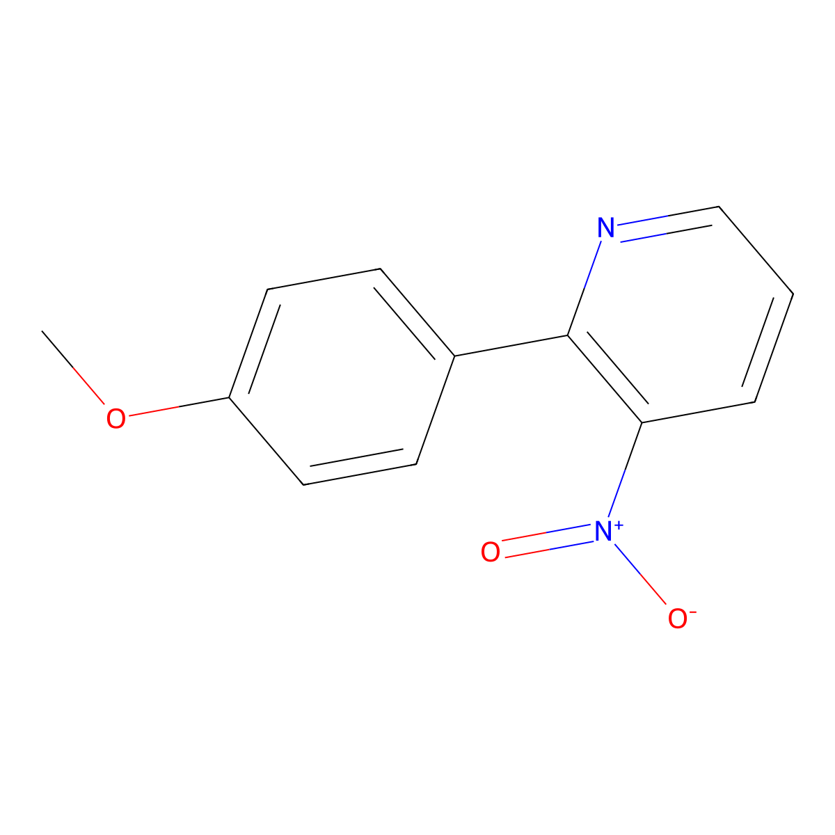 2-(4-Methoxyphenyl)-3-nitropyridine molecular structure, CAS 182925-45-7