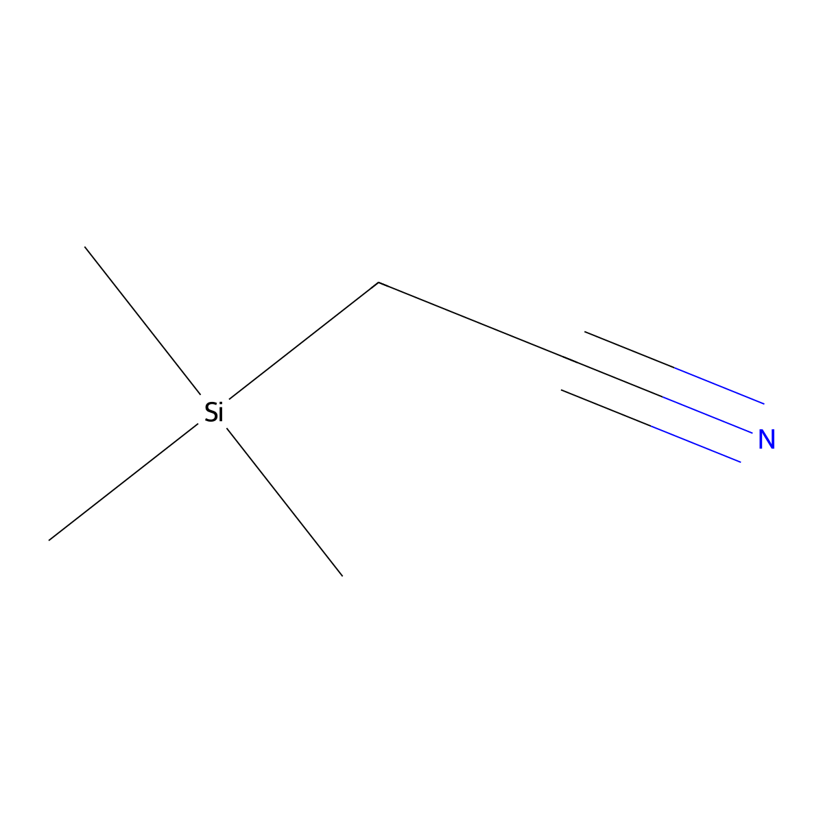 (Trimethylsilyl)acetonitrile molecular structure, CAS 18293-53-3