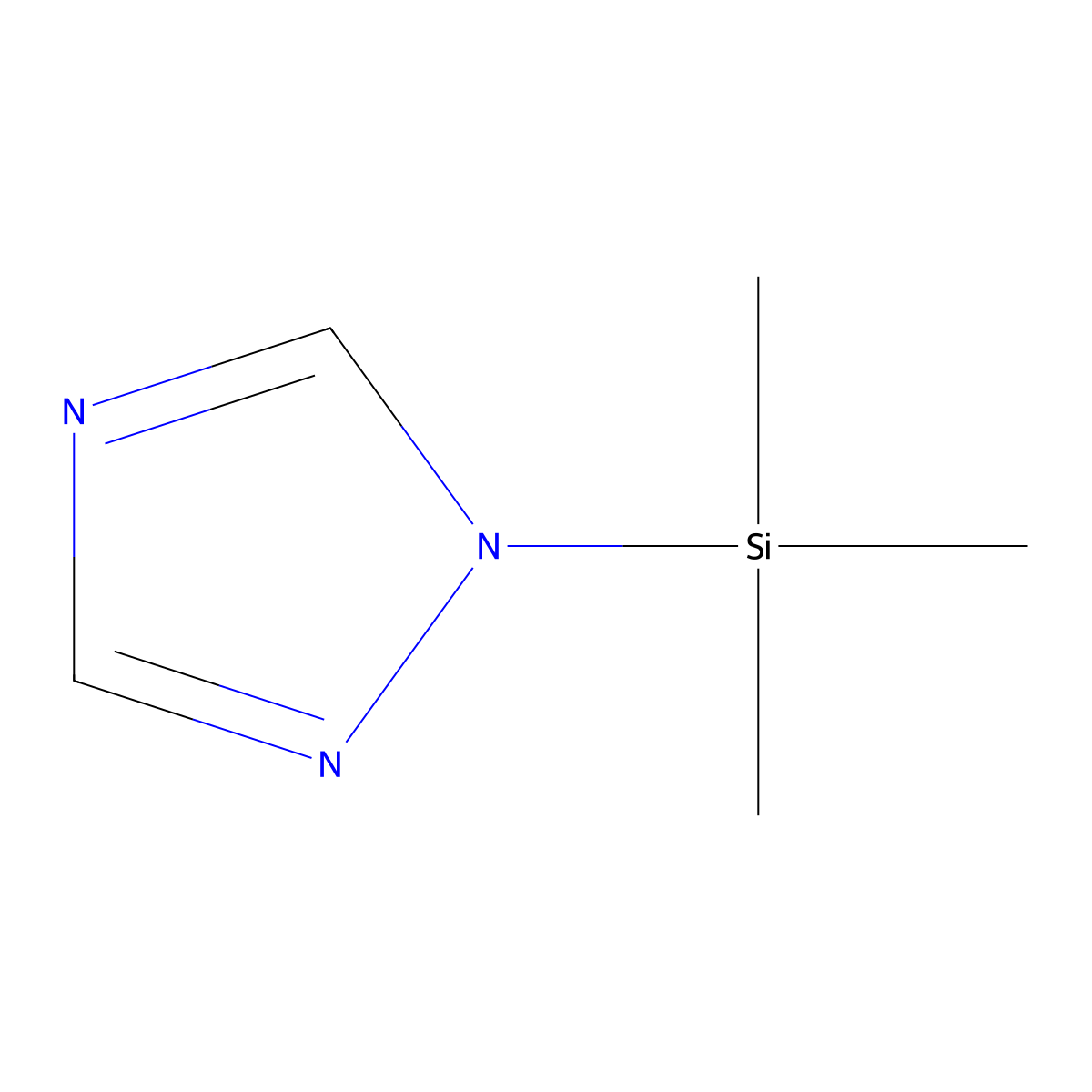 1-Trimethylsilyl-1,2,4-triazole molecular structure, CAS 18293-54-4