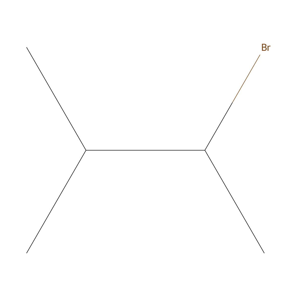 2-Bromo-3-methylbutane molecular structure, CAS 18295-25-5