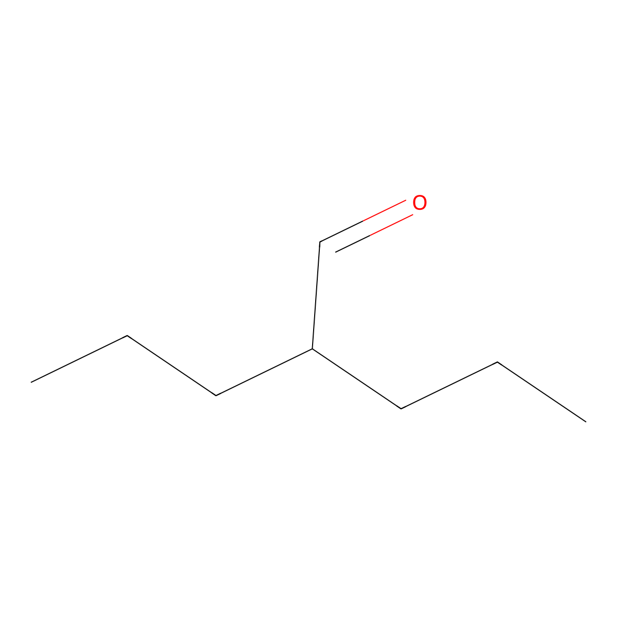 2-Propylpentanal molecular structure, CAS 18295-59-5