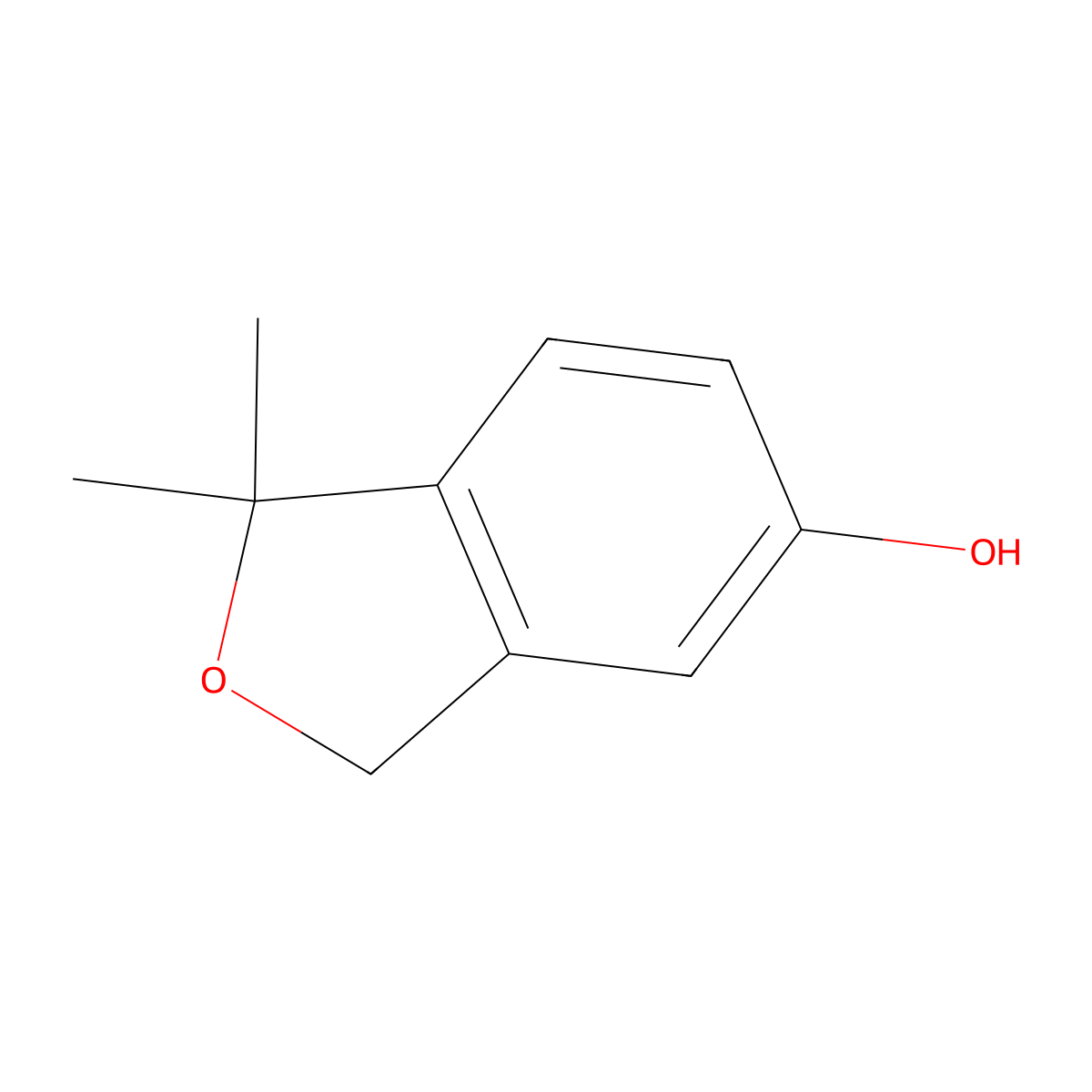 1,1-Dimethyl-1,3-dihydro-2-benzofuran-5-ol molecular structure, CAS 182954-07-0