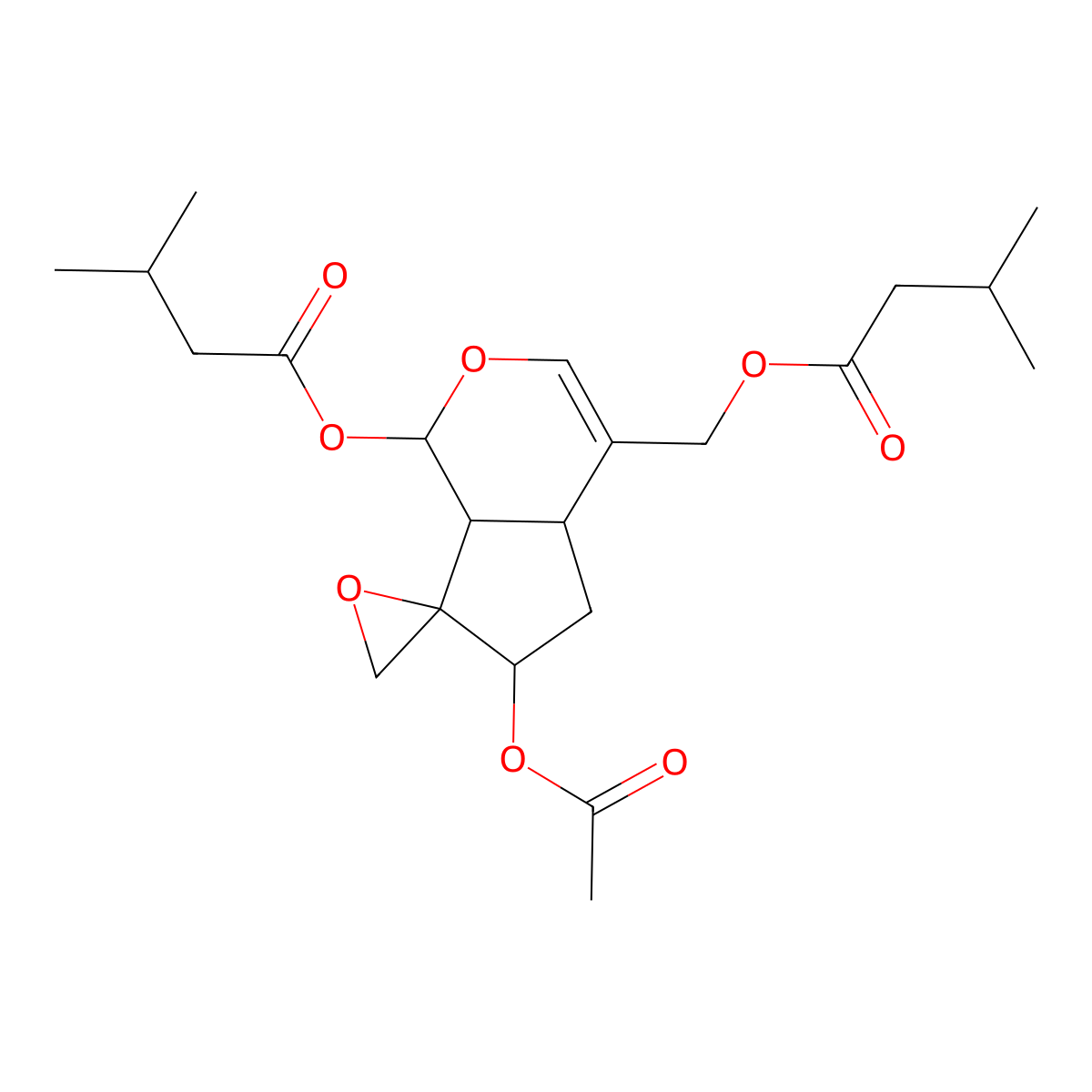 Didrovaltrate molecular structure, CAS 18296-45-2