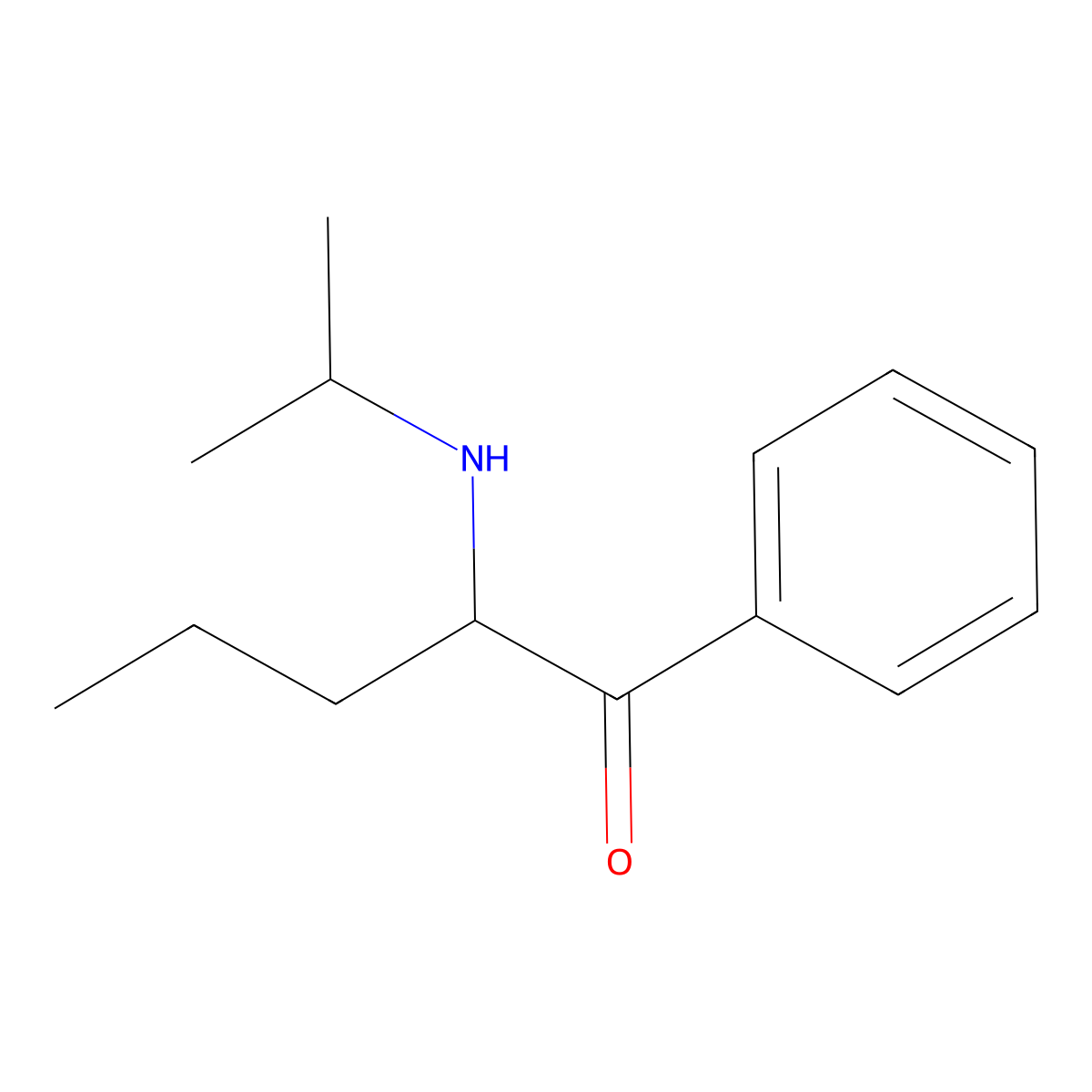 N-Isopropylpentedrone molecular structure, CAS 18296-65-6