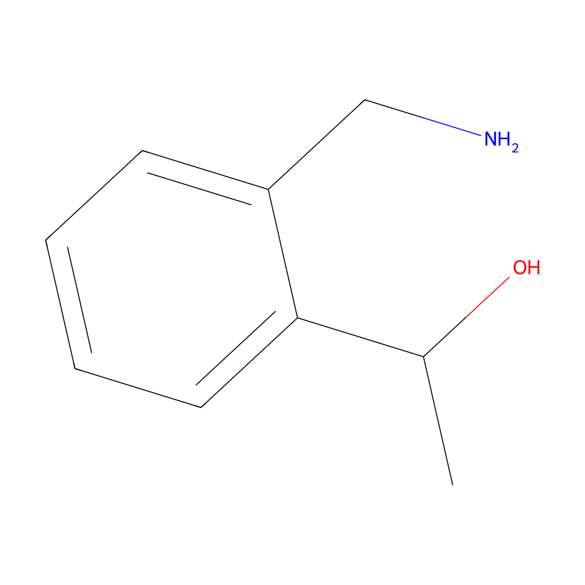 1-(2-(Aminomethyl)phenyl)ethanol molecular structure, CAS 182963-65-1