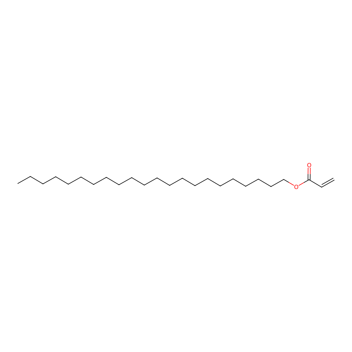 Docosyl acrylate molecular structure, CAS 18299-85-9