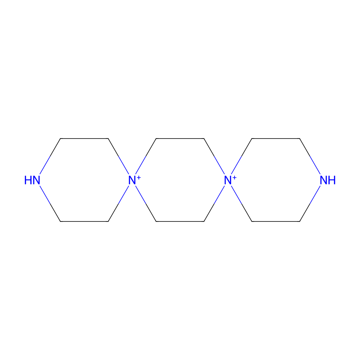 N,N''-Dispirotripiperazine molecular structure, CAS 183-88-0