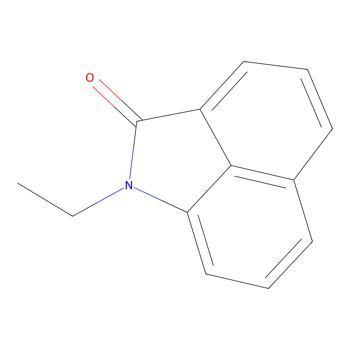 1-Ethylbenz[cd]indol-2(1H)-one molecular structure, CAS 1830-56-4