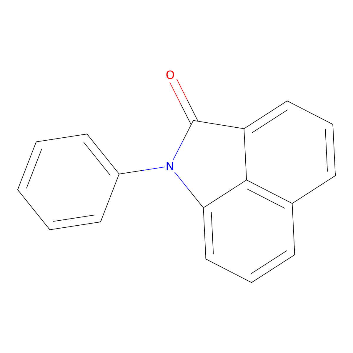 1-Phenylbenz(cd)indol-2(1H)-one molecular structure, CAS 1830-57-5