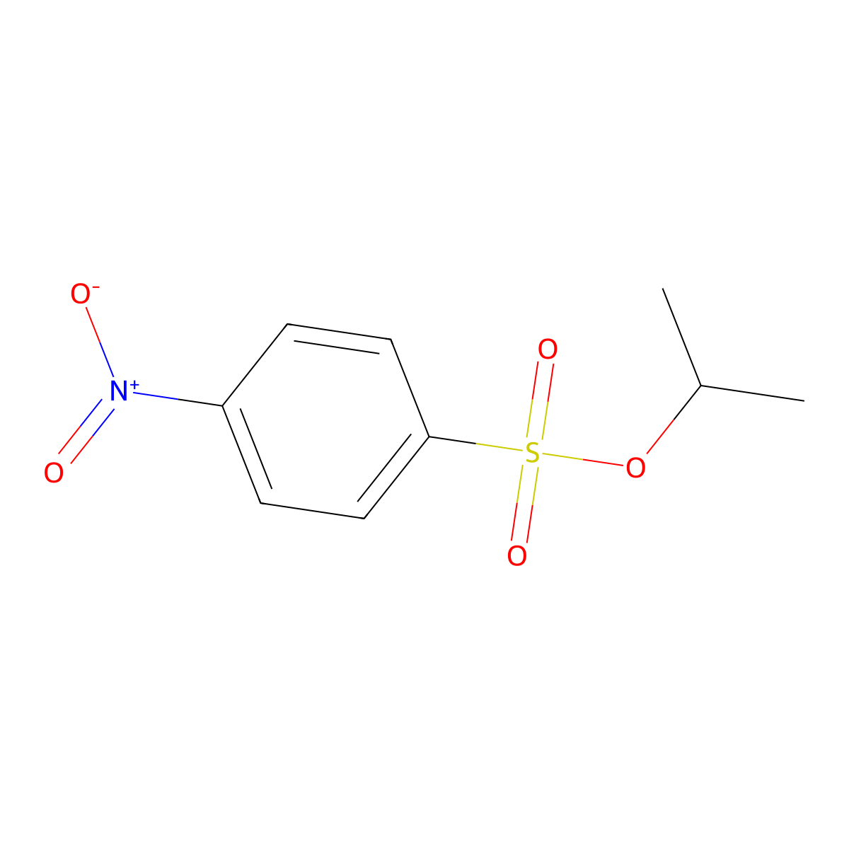 Benzenesulfonic acid, 4-nitro-, 1-methylethyl ester molecular structure, CAS 1830-67-7