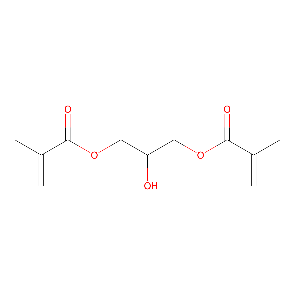Glycerol 1,3-dimethacrylate molecular structure, CAS 1830-78-0