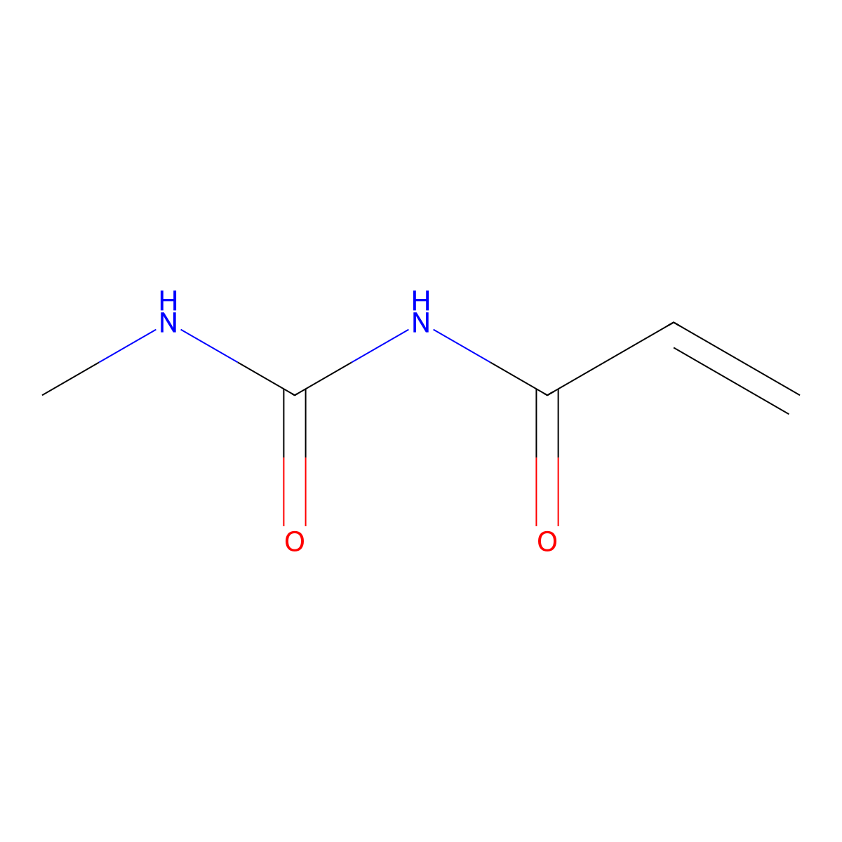 1-Methyl-3-(prop-2-enoyl)urea molecular structure, CAS 183003-43-2