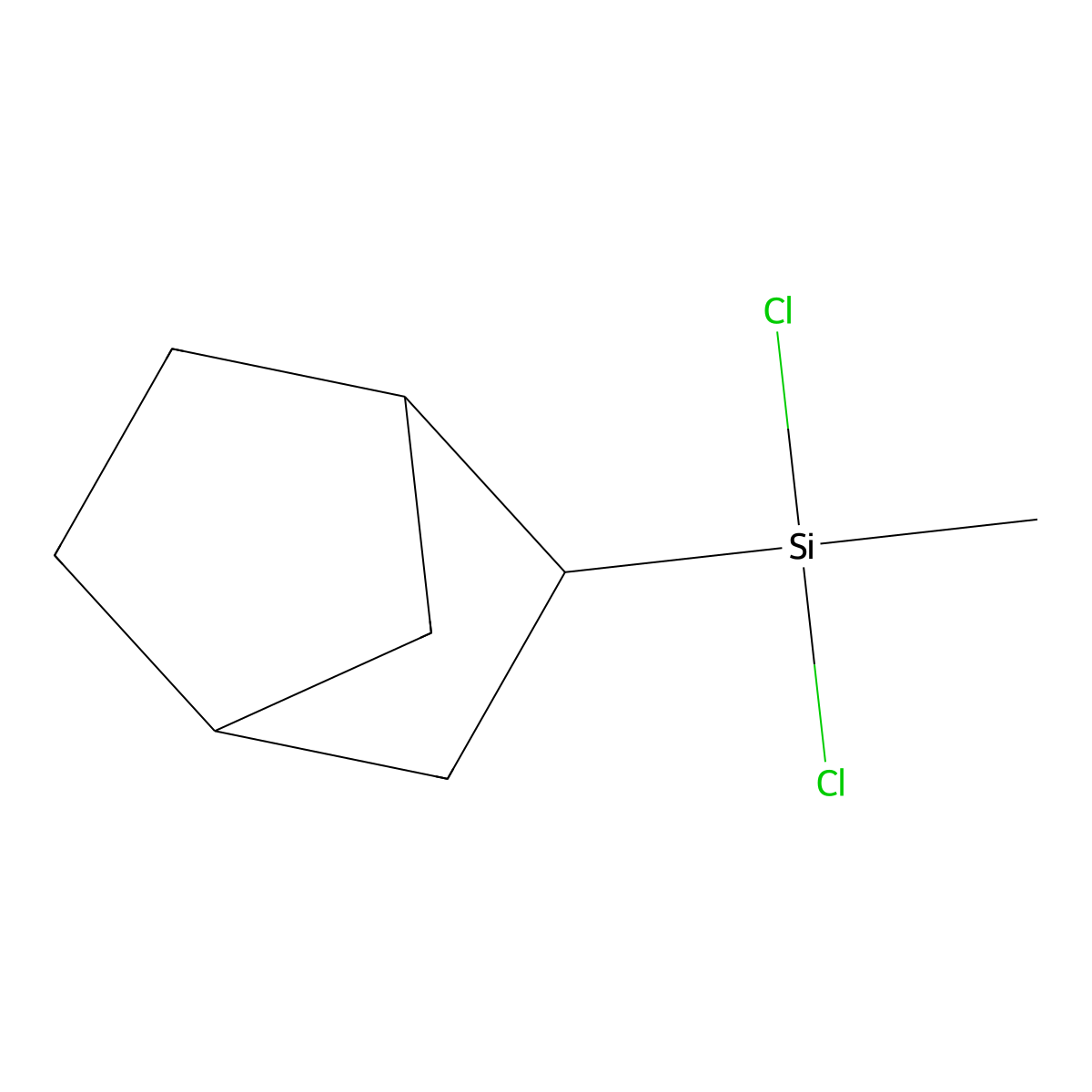 Bicyclo(2.2.1)heptane, 2-(dichloromethylsilyl)- molecular structure, CAS 18301-58-1