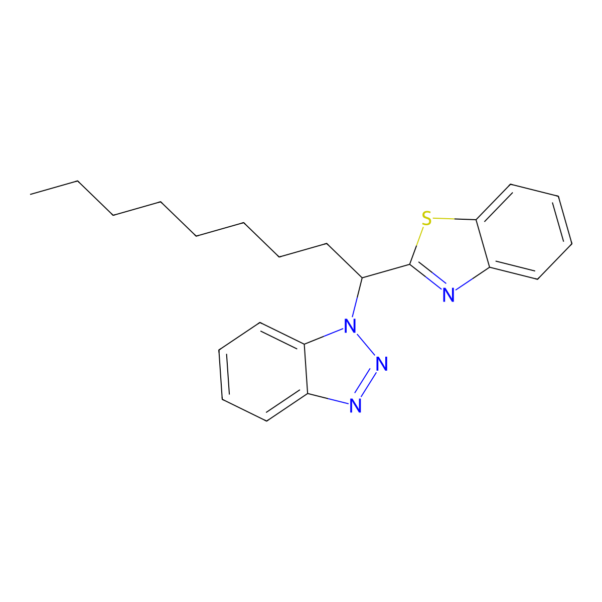 1-[1-(1,3-Benzothiazol-2-yl)nonyl]-1H-1,2,3-benzotriazole molecular structure, CAS 183015-15-8