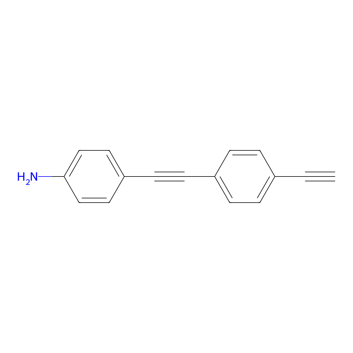4-((4-Ethynylphenyl)ethynyl)aniline molecular structure, CAS 183022-66-4