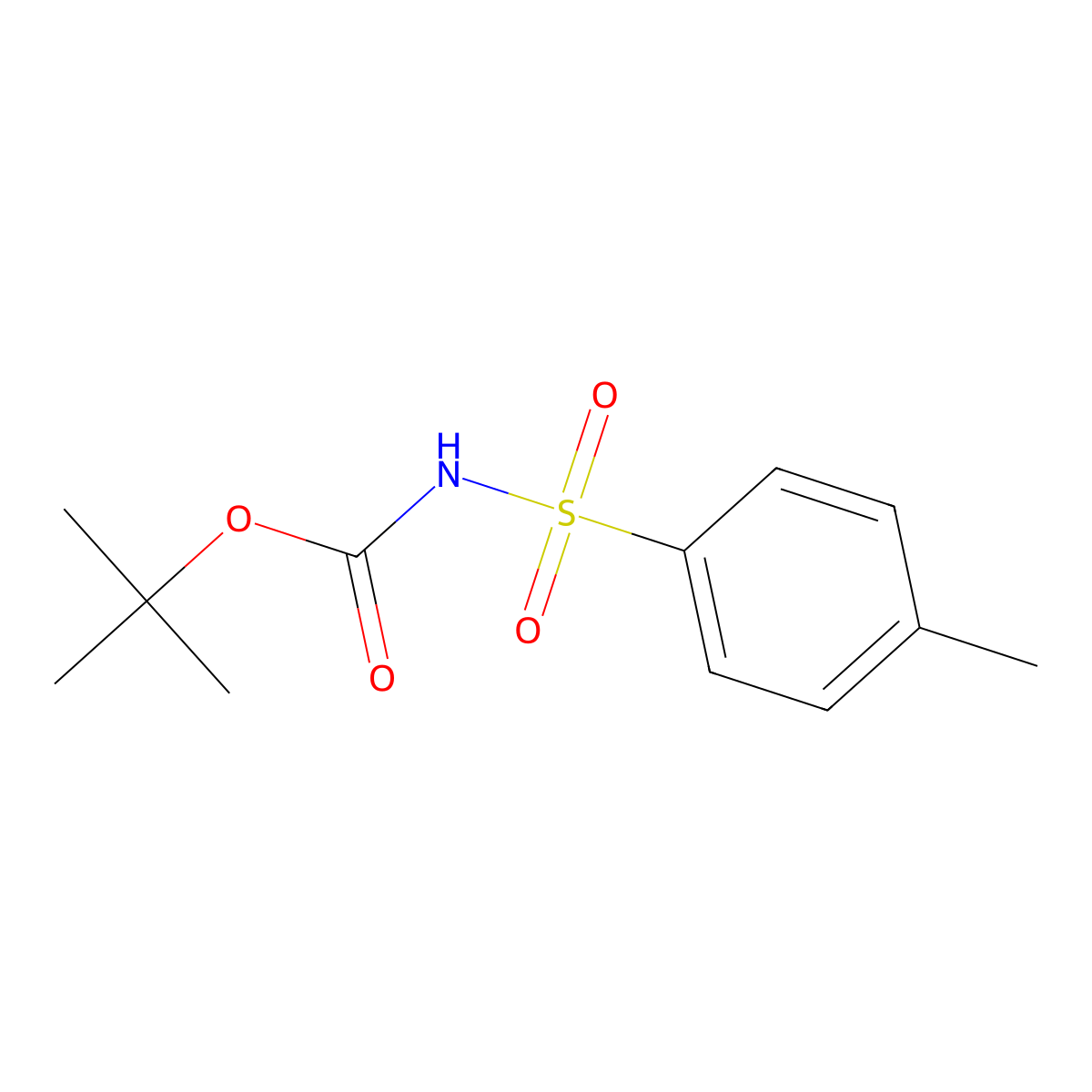N-Boc-p-toluenesulfonamide molecular structure, CAS 18303-04-3