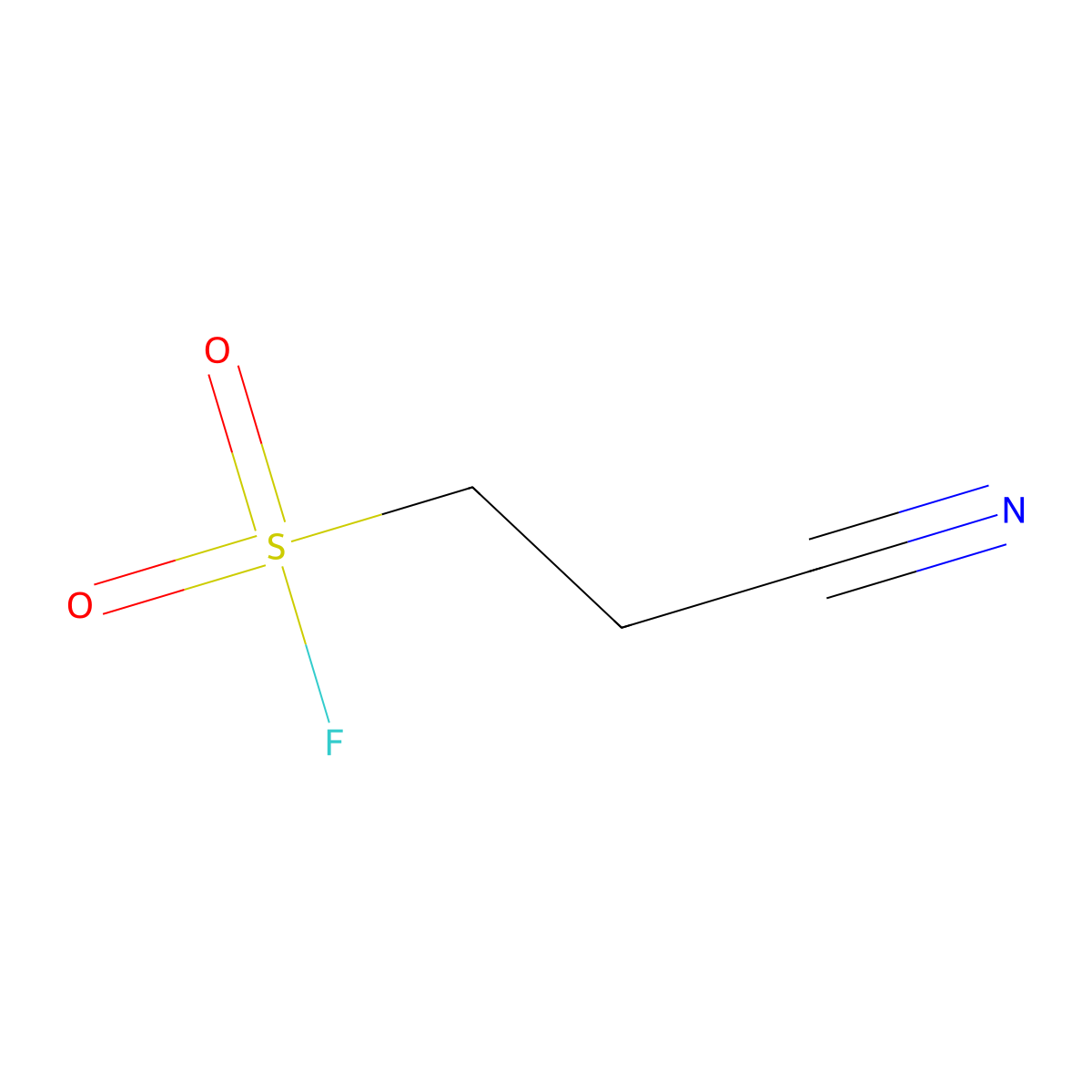 2-Cyanoethane-1-sulfonyl fluoride molecular structure, CAS 1830325-14-8