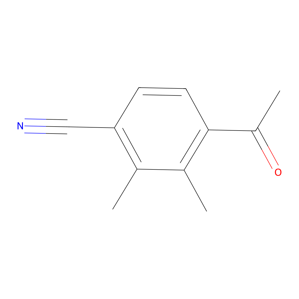 4-Acetyl-2,3-dimethylbenzonitrile molecular structure, CAS 1830333-11-3