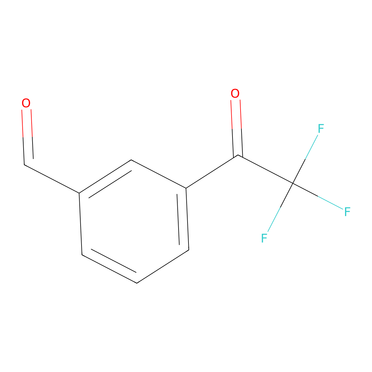3-(2,2,2-Trifluoroacetyl)-benzaldehyde molecular structure, CAS 1830341-57-5