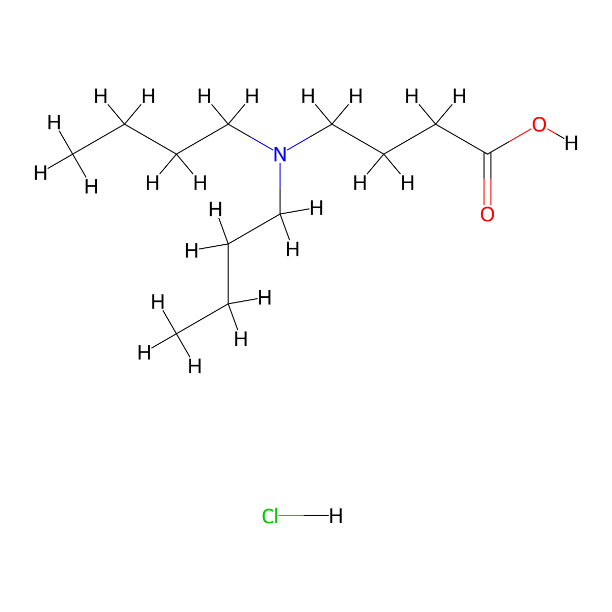 4-(Dibutylamino)butanoic acid hydrochloride molecular structure, CAS 1830344-45-0