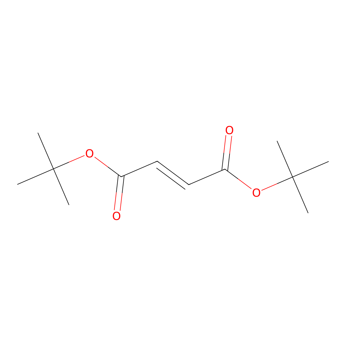 Maleic acid, di-t-butyl ester molecular structure, CAS 18305-60-7