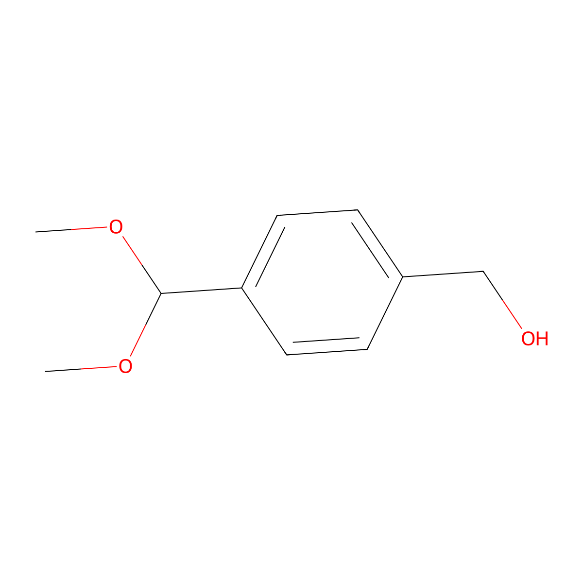 4-(Hydroxymethyl)benzaldehyde dimethyl acetal molecular structure, CAS 183057-64-9