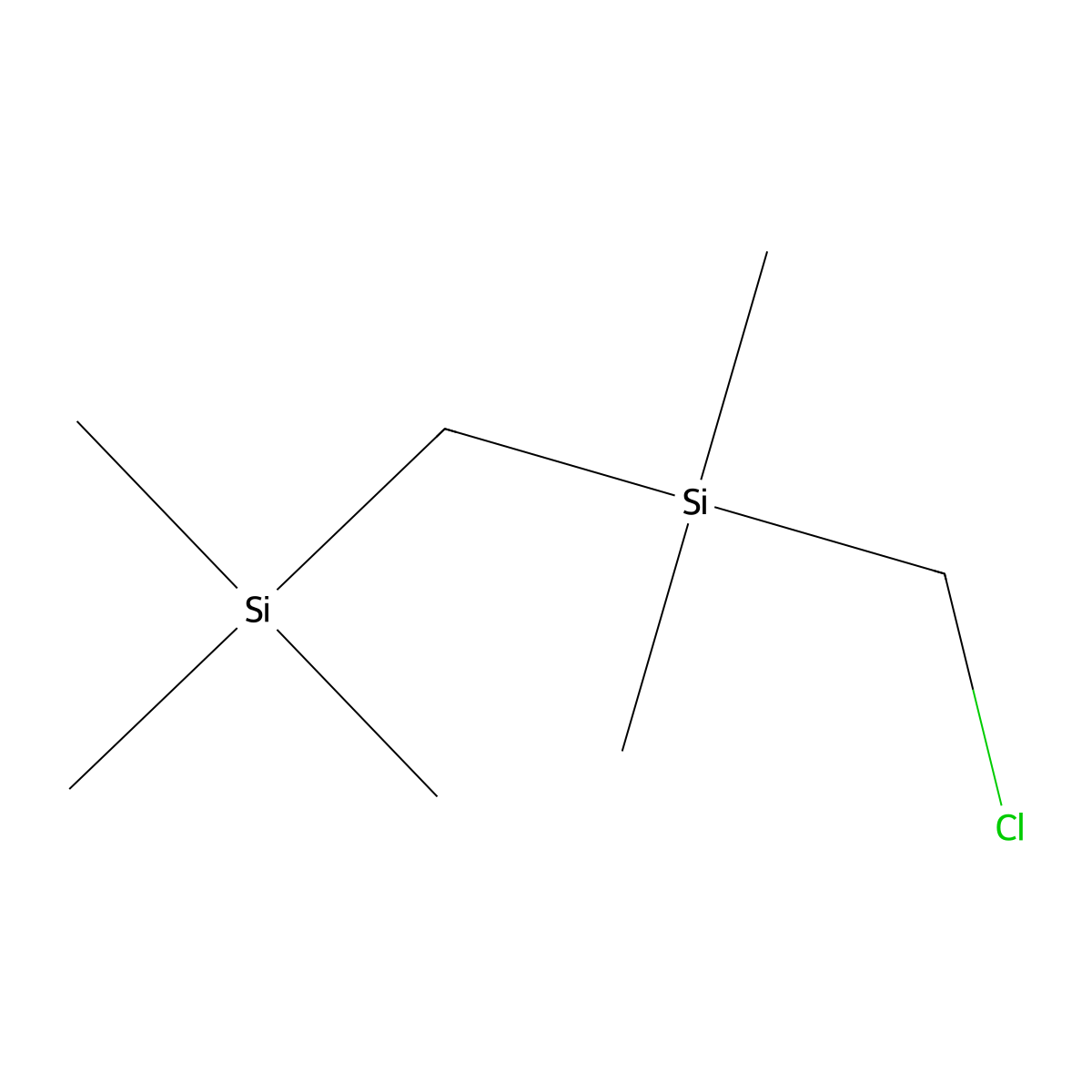 [[(Chloromethyl)dimethylsilyl]methyl]trimethylsilane molecular structure, CAS 18306-73-5