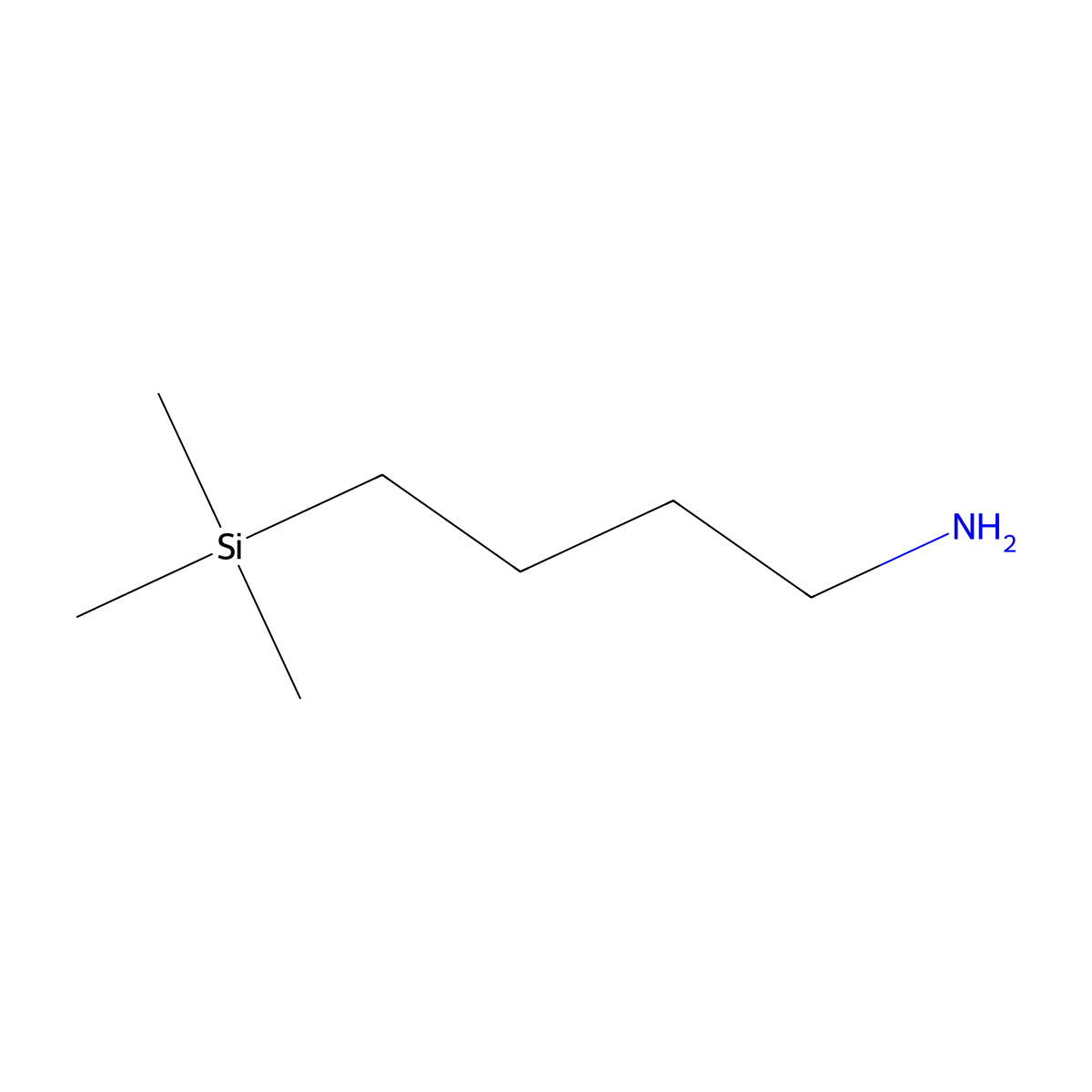 (4-Aminobutyl)trimethylsilane molecular structure, CAS 18306-97-3