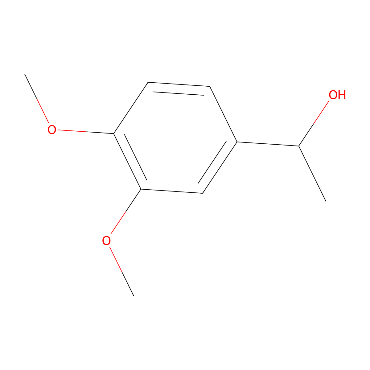 (1S)-1-(3,4-dimethoxyphenyl)ethan-1-ol molecular structure, CAS 183072-05-1